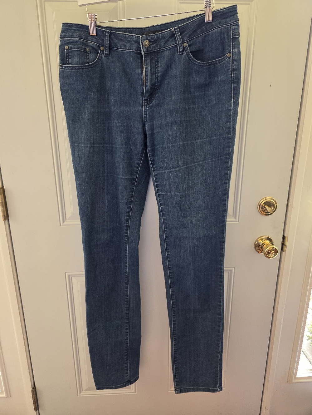 Prana Women's Dark Blue Skinny Jeans Size 14